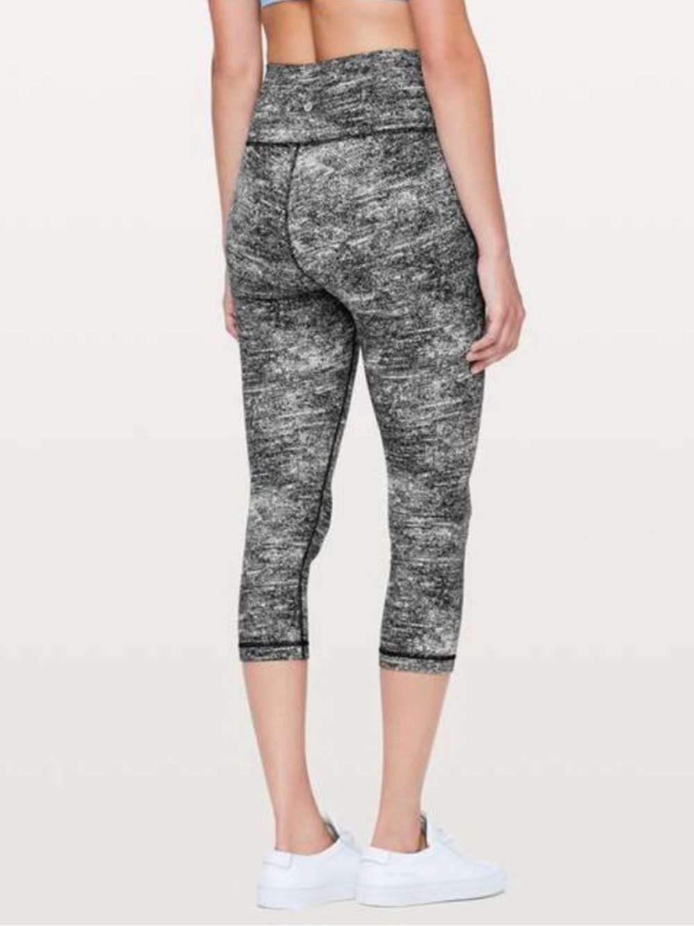 lululemon athletica Heathered Gray High-Rise Capri Leggings